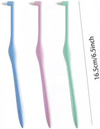 Orthodontic Toothbrushes, Interdental Brush Gum Toothbrush, BPA Free Soft Bristle Toothbrush, Compact Interspace Brush & Soft Manual Teeth Brushes for Sensitive Gums, Braces Wisdom (3)