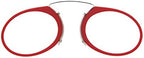 DIDINSKY Reading Glasses for men and women. Prescription glasses With Pocket Hard Case. Stylish frameless glasses for Optimal comfort. Fashion Magnifying glass for reading. Red +1.0 – ORSAY