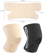 Lightweight Knee Brace with Side Stabilizers, 1 Pc Breathable Knee Brace Compression Sleeves for Men Women, Adjustable Knee Support for Meniscus Tear ACL Arthritis Pain Relief Hiking Running (Skin)