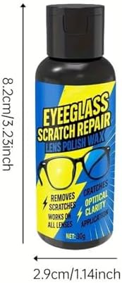 Eyeglass Scratch Remover For Lenses Eyeglass Cleaner Windshield Cleaning Paste With Sponge Glasses Lens Scratch Remover