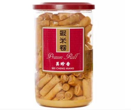 Bee Cheng Hiang Prawn Roll 300g - Our prawn rolls are generously filled with spicy dried shrimps fully wrapped in an extra crispy crust