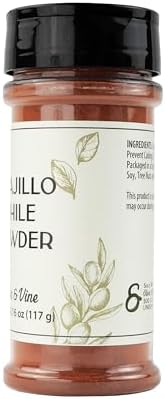 Olive & Vine Guajillo Chile Powder, Smoky Flavor, For Sauces & Marinades, Rich Tradition, Authentic Taste, For Global Recipes (4.16 Ounce)