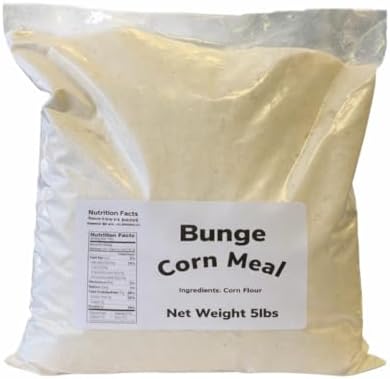 Bungee Corn Meal, 100% Natural White Maize Flour, Finely Ground, 5 lb, for Fufu, Banku, Ugali, Sadza