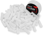 Meister Highly Absorbent Nose Plugs - 1.5" White Cotton Nasal Tampons for Nosebleeds - 100 Pack
