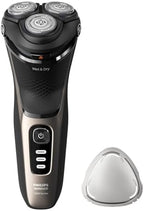 Philips Norelco Shaver 3000 Series, Wet and Dry Electric Shaver, P-Cap, Travel Pouch, Ash Gold, Model S3242/90