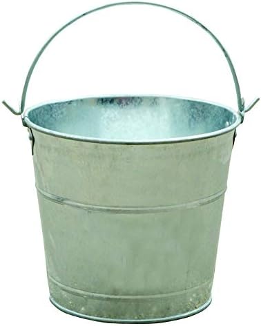 Little Giant® Galvanized Dairy Pail | Metal Utility Bucket with Handle | Gardening & Farming Bucket | 3 Pint