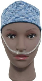 1Pcs Comfortable Holder Oxygen Nasal Cannula Intubation Guard Ear Protector Elastic Headband Adjustable Tubing Prevent Soreness Relieving Pain Hairband Portable Experience Secure Fit(Blue Stripes)