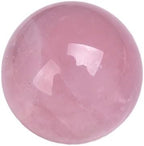 Natural Rose Quartz Healing Crystal Gemstone Sphere Ball for Reiki Balancing Meditation Energy Home and Office Decoration (6-6.5cm, Rose Quartz)