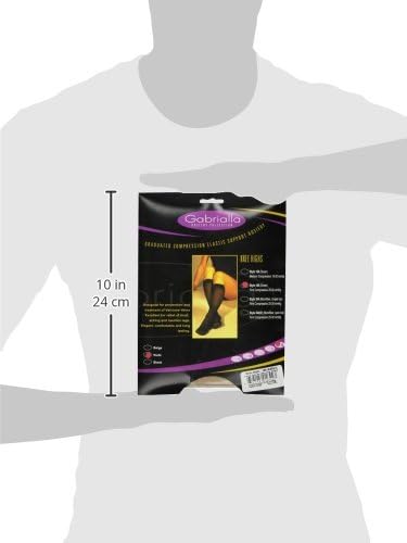 GABRIALLA Sheer Graduated Compression Knee High Stockings 3 Pack (23-30 mmHg) H-180: XX-Large Nude