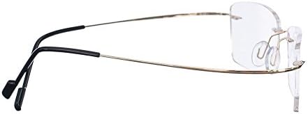 Super Light 100% Titanium Working Rimless Reading Glasses +1.00 Strengths