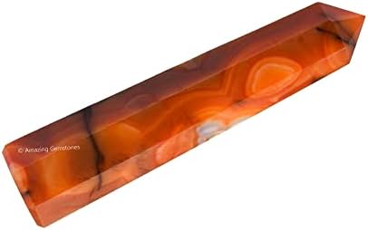 Amazing Gemstone Carnelian Crystal Towers ~ Natural Healing Crystal Point Obelisk for Reiki Healing and Crystal Grid (2" to 3" INCH)