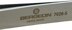 Bergeon 7026-5 precision tweezers in steel for watchmaker's and jewellers, length 110 mm