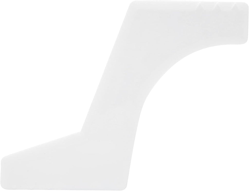 Beard Shaping Template - Home Salon Guide Tool | Ergonomic Design for Precision Trimming | Travel-Friendly | High-Quality Durable Plastic | White Color
