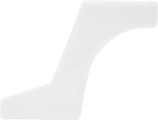 Beard Shaping Template - Home Salon Guide Tool | Ergonomic Design for Precision Trimming | Travel-Friendly | High-Quality Durable Plastic | White Color