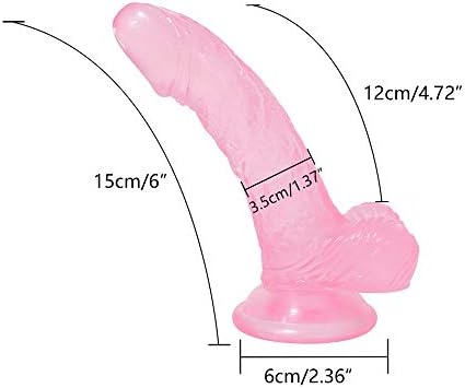 6 Inch Soft Smooth Toys Double Pleasure Realistic Silicone Flexible Female Toys for Couples, Adjustable Waist Pants for Women Men,Small Size SXFH6Y (Pink)