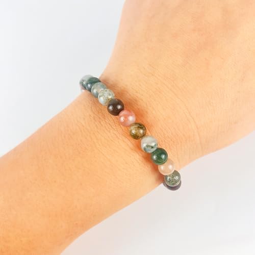 Handmade Healing Bracelet for Women – 6mm Natural Gemstone Beads, Positive Energy Jewelry, Thoughtful Gift for Her, 1 Piece
