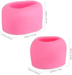 DOITOOL 3 Pcs Silicone Bunny Baking Molds 3d Rabbit Fondant Cake Decorating Moulds Small Pink White, Medium Pink Silicone Molds for Home Bakery Candy Chocolate Making
