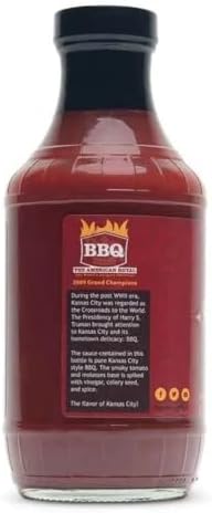 Plowboys KC Crossroads BBQ Sauce – Authentic Kansas City Style Barbecue Sauce – Sweet, Savory & Smoky BBQ Sauce for Chicken, Ribs, Pork & Beef (KC Crossroad, Pack of 1)