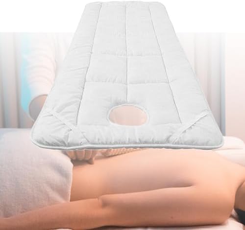 Beauty Salon Sheets, Beauty Massage Bed Cover, Bed Sheets with Face Breath Hole SPA Table Cover Massage Supplies, White
