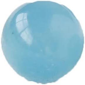Natural Aquamarine Crystal Sphere Healing Gemstone Ball Sculpture Figurine with Wooden Stand for Divination Home Decoration 20mm