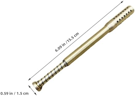 NOLITOY Brass Moxibustion Stick Portable Handheld Therapy Tool for Neck Shoulder and Facial Acupoint Massage