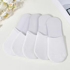 5 Pairs Premium Cotton White Mule Socks Toe Topper No Show Liner Backless Half Socks Breathable Polycotton Seamless Non Slip Hidden Toe Covers for Women Clogs Mules Shoes