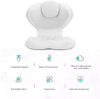 Marhynchus Ergonomic Foldable Lumbar Back Support Seat Cushion for Office Chairs Study Office Work Family Gatherings (Light Gray)