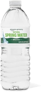 Amazon Grocery, Natural Spring Water, 16.9 Fl Oz (Pack of 24)