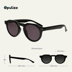OPULIZE RIO Reading Glasses with Blue Light Blocking for Women and Men, Flat Top Frame with Spring Hinges, Computer gaming glasses, Shiny Black +0 (Pack of 1)