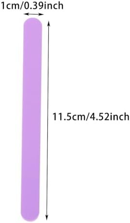 ONLYKXY 20pcs Ice Cream Stick Reusable 4.5inch Mini Acrylic Cakesicle Stick for DIY Crafts Candy Cake Mold Home Party Plant Labels Hair Removal Waxing Mixing Fudge (Dark Purple)