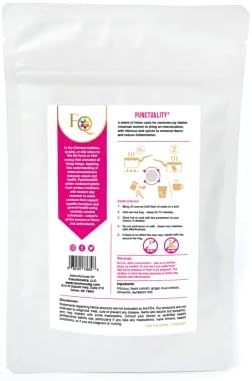 FunctionaliQi Punctuality Functional Herbal Tea Bags with Hibiscus Spice, Black and Blue Cohosh,Ginger, Dandelion for Late Menstrual Period (2 Eco Tea Bags)