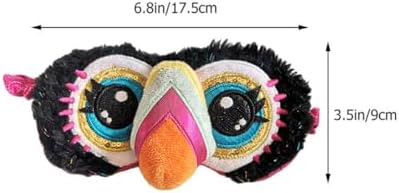 COLLBATH Cute Toucan Plush Sleep Mask, Soft Eye Mask for Sleeping and Sleepovers, Lightweight Cartoon Blindfold and Boys, Comfortable Night Sleep Accessory