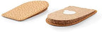 Orthotic Heel Lift Raise, Genuine Leather and Natural Cork, with Self-Adhesive Backing, Shock Absorbing Support, Relief with Achilles Tendonitis Heel Spurs Heel Pain, Kaps (Men/US 7-13 / EUR 40-46)