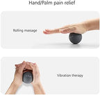 2" Mini Massage Ball, 5 Speeds Vibrating Massage Roller Ball for Palm, Hand, Foot, Leg, Neck, Back, Trigger Point Muscle Therapy Ball for Myofascial Release, Plantar Fasciitis Relief, Gray