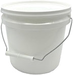 Rocky Mountain Goods 1 Gallon Bucket with Lid and Handle - Water Tight Paint Pail - Multi Use Utility Bucket - Durable Saturn Rings Leak-Proof Lid - Thick Uniform Walls for Stacking Strength