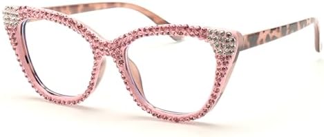 ICARA Women Reader Diamond Reading Glasses for Lady Vintage Crystal Rhinestone Sparkling Eyewear