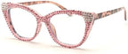 ICARA Women Reader Diamond Reading Glasses for Lady Vintage Crystal Rhinestone Sparkling Eyewear
