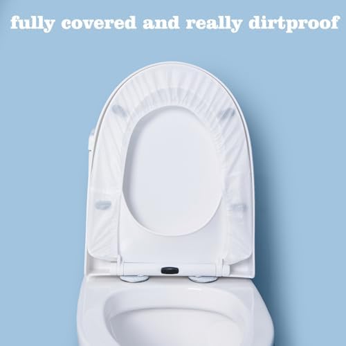 20pcs Quality Disposable Toilet Seat Covers, Portable Travel Toilet Seat Mats Pads for Public Toilets Hospital Hotel, Healthy White Toilet Seat Cushions for Men Women Girls, Each Wrapped Individually