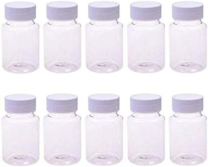 10PCS Empty Plastic Medicine Pill Bottle Container Solid Powder Medicine Chemical Bottles,20ML
