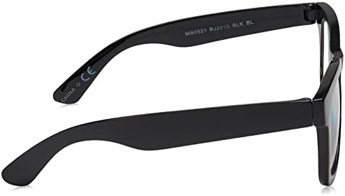 Betsey Johnson womens Thea Blue Light Glasses Reading Glasses, Shiny Black, 142mm