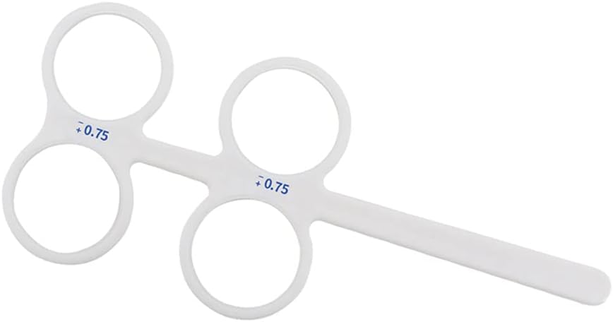 Top Brand 4 Lens Plastic Optical Flipper Ophthalmic Holder Eye Trainer occluder Optometry Equipment (Color : 1.00)