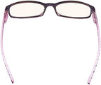 CessBlu UV Protection Computer Reading Glasses with Polka Dots Pattern Blue Light Filter Reader Eyeglasses for Women(Purple)+1.5