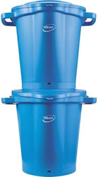 Vikan 56923 Pail,5 gal.,PP/SS,Blue
