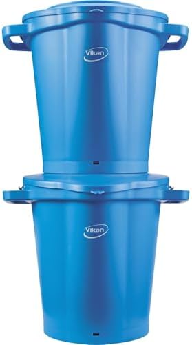 Vikan 56923 Pail,5 gal.,PP/SS,Blue