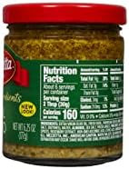 Mezzetta Artisan Ingredients Basil Pesto 6.25 Ounce Jar- Traditional Italian Pesto alla Genovese with Fresh Basil, Parmesan & Pine Nuts - Rich & Savory Sauce for Pork, Pasta & More (Pack of 6)