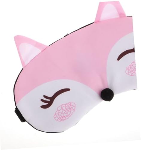 FOMIYES 2pcs Cute Cartoon Fox Eye Mask for Soft Gentle Sleeping Masks with Band for Home Travel Naps