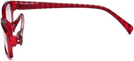 CessBlu Ladies Reading Glasses Striped Design Reader Eyeglasses for Women Reading