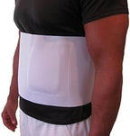 FlexaMed Umbilical Navel Hernia Belt with Compression Pad 8 Inch White - XXXL