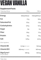 Supplements Vegan Vanilla Protein Powder Plant Based, Unsweetened, Dairy-Free, Gluten Free 15 Servings, 18oz