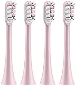 Artemisia Replaceable Toothbrush Head Compatible with Xiaomi Soocas X5 X3 X3U SOOCARE Electric Toothbrush Soft Dupont Bristle Replacement Head 4/10pcs (Color : 4 Pink)